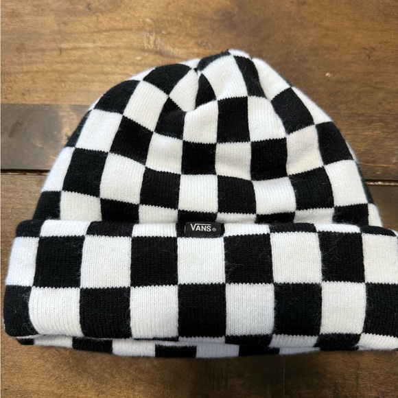 Vans Checkered Black and White Beanie - Picture 2 of 2